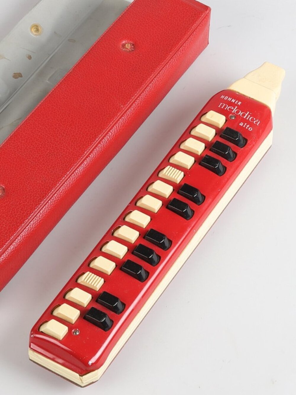 ALTO MELODICA HOHNER Wind Organ Piano Harmonica Case Manual Made in Germany